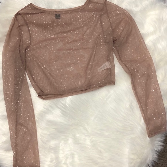 Windsor Tops - NWOT Glamorous sheer crop top